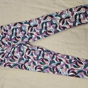 Colorful Abstract Patterned Leggings